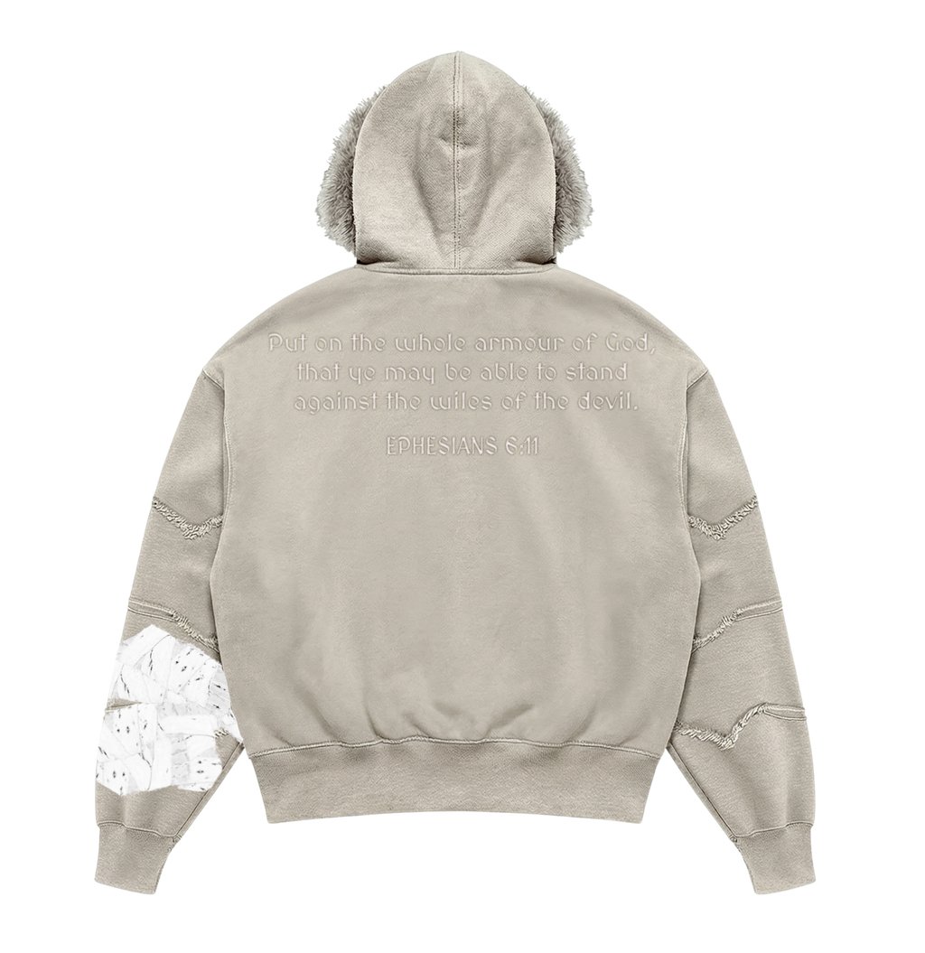 Berserker's Guard: Whole Armor Of God Fur Hoodie